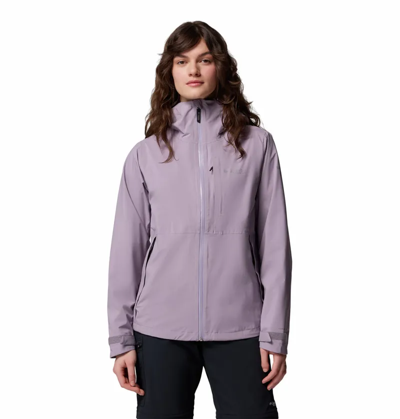 Columbia Women's Ampli-Dry II Waterproof Hiking Shell Jacket - Shale Purple