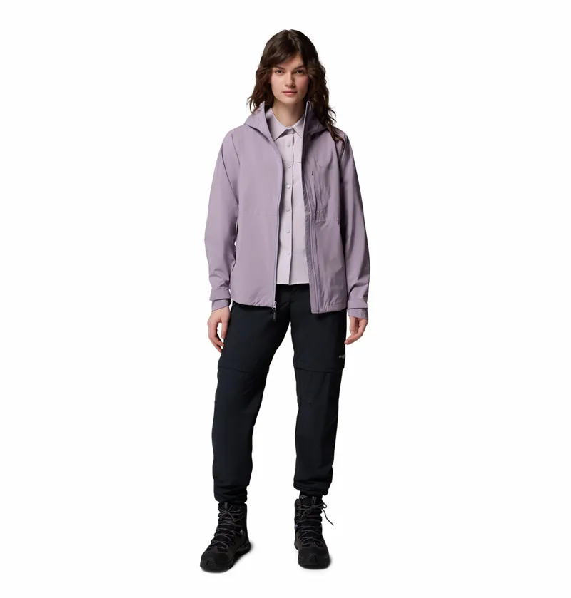 Columbia Women's Ampli-Dry II Waterproof Hiking Shell Jacket - Shale Purple-8