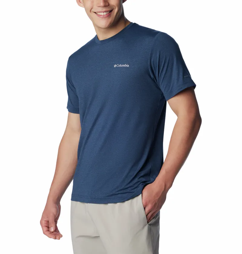 Columbia Men's Tech Trail II Crew - Collegiate Navy Heather-1