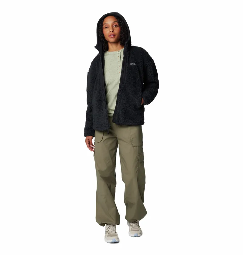 Columbia Women's Boundless Discovery Hooded Sherpa Fleece Jacket - Black-2