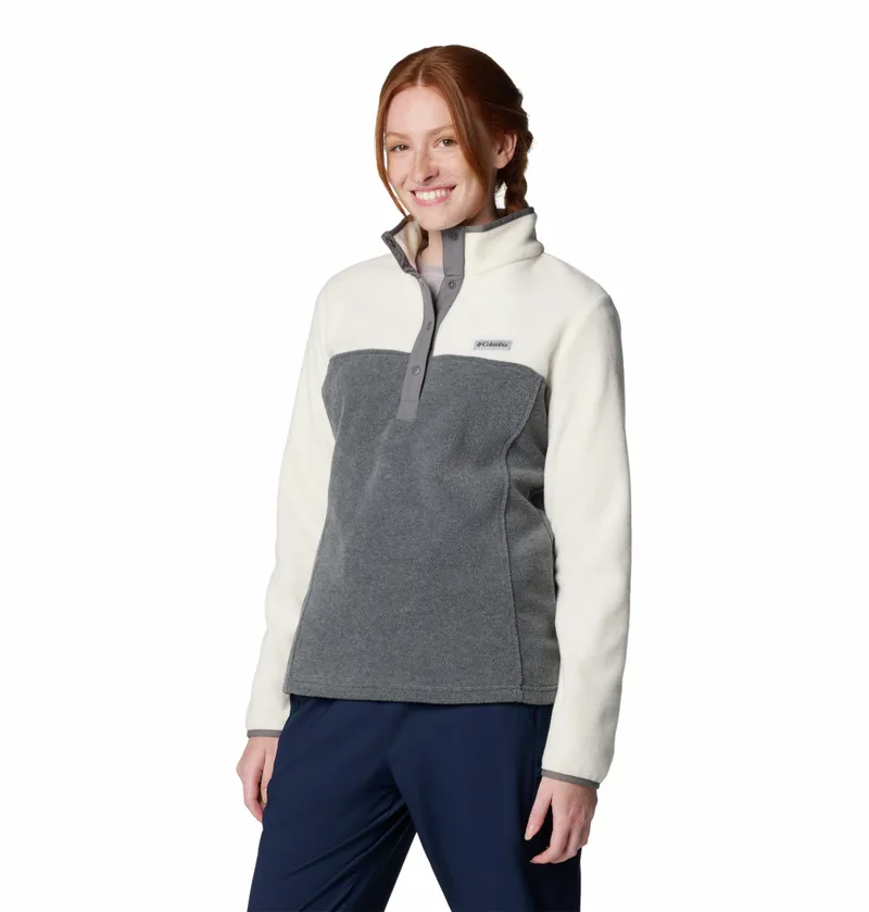 Columbia Women's Benton Springs Half Snap Pullover Fleece - City Grey