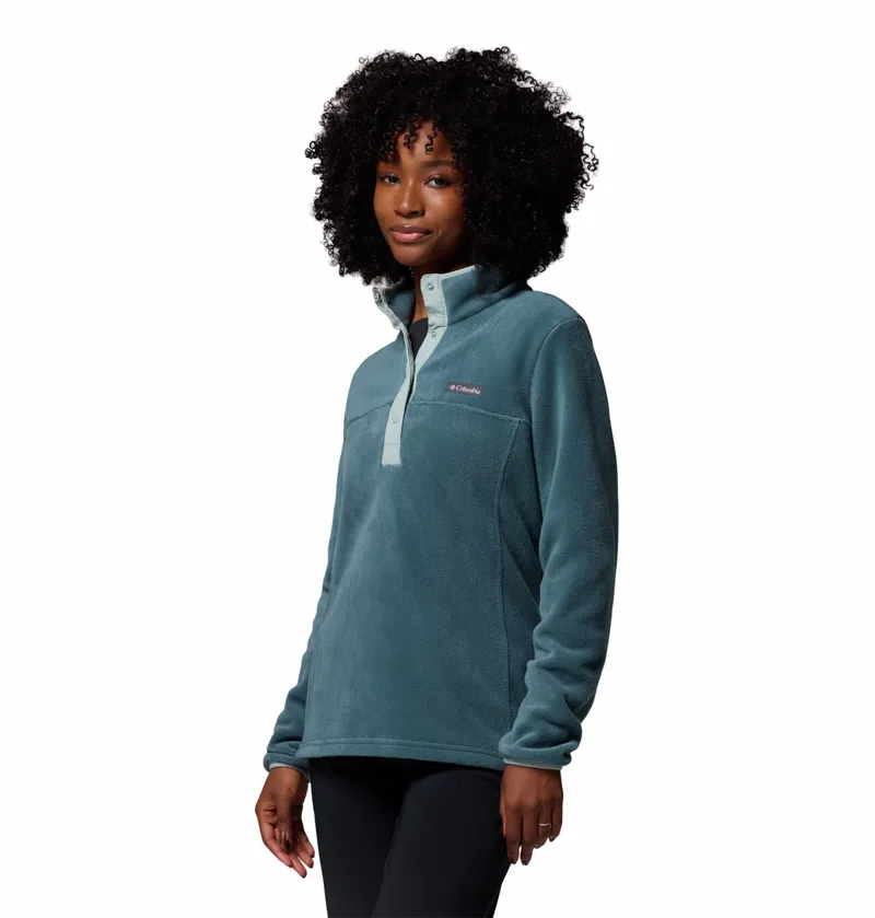 Columbia Women's Benton Springs Half Snap Pullover Fleece - Everblue/Crushed Blue-1