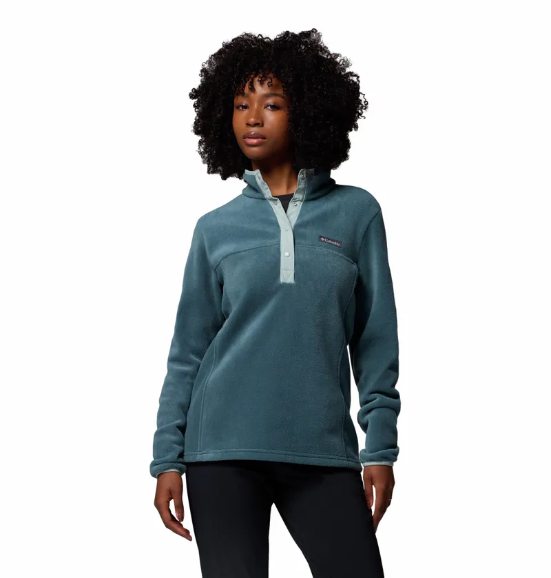 Columbia Women's Benton Springs Half Snap Pullover Fleece - Everblue/Crushed Blue
