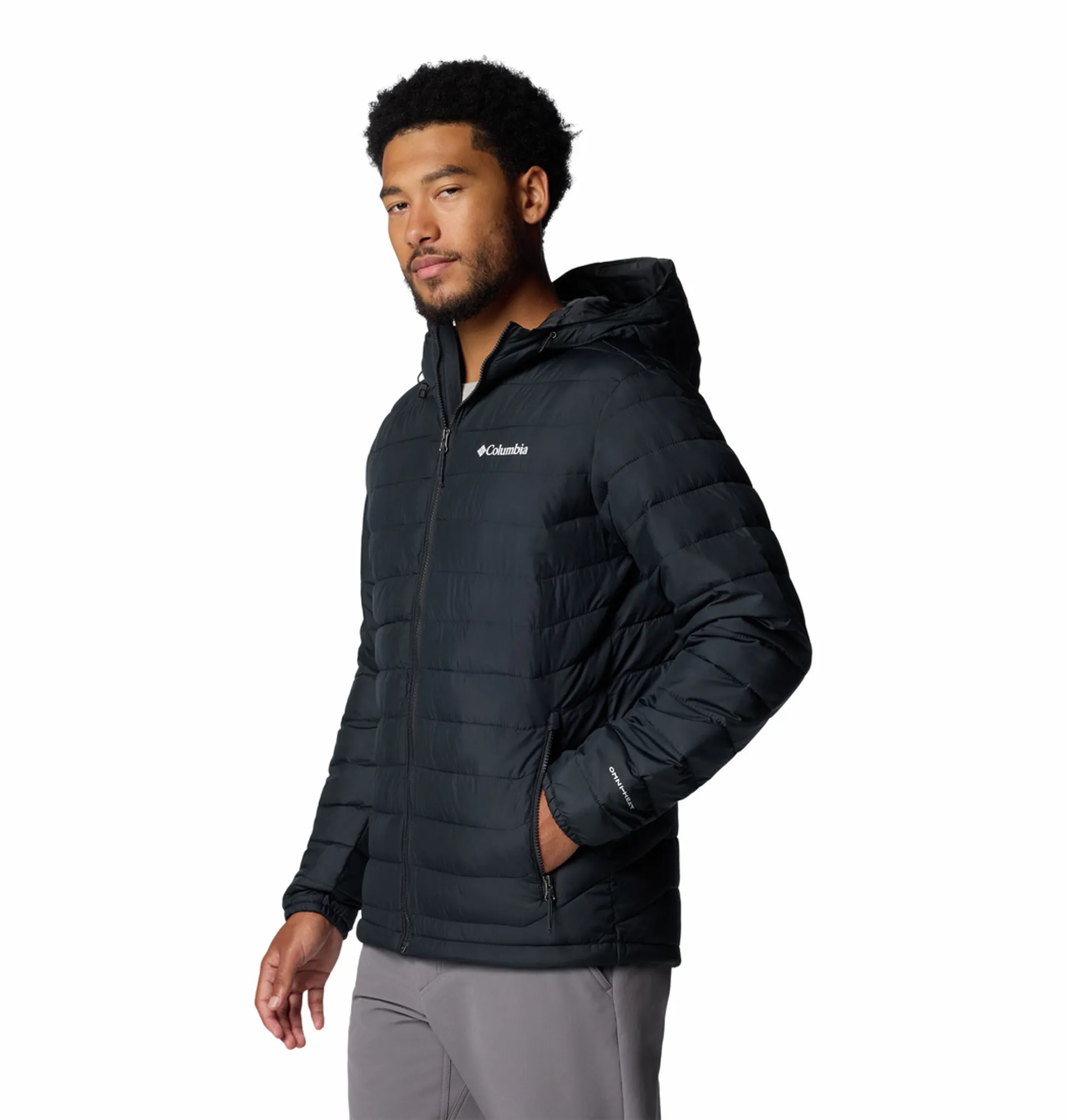 Columbia Men's Powder Lite II Hooded Insulated Jacket Black