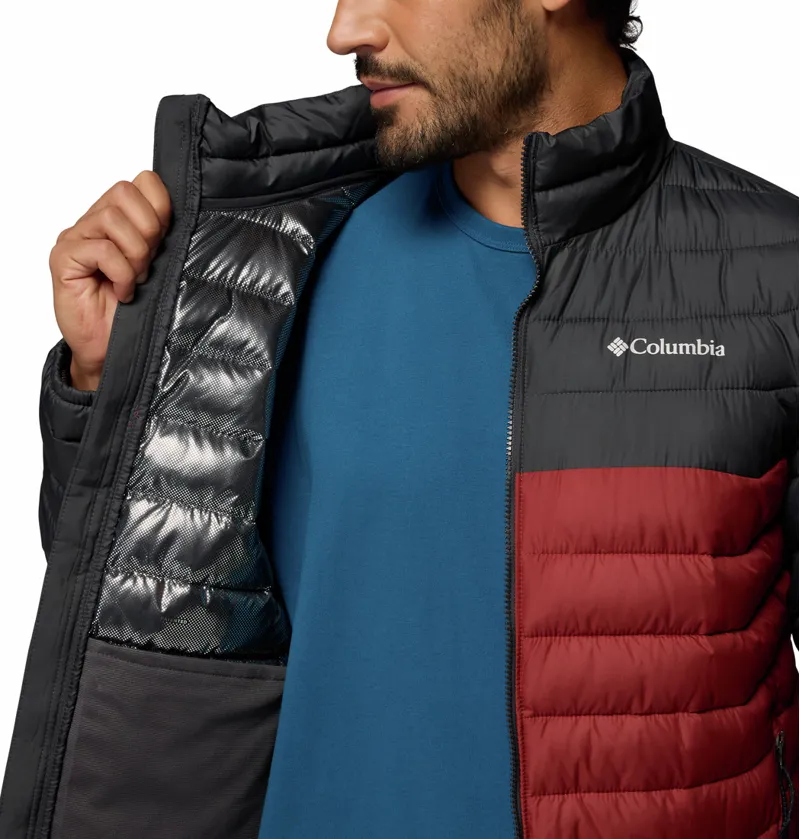 Columbia Men's Powder Lite II Insulated Jacket - Red Oxide/Shark-4