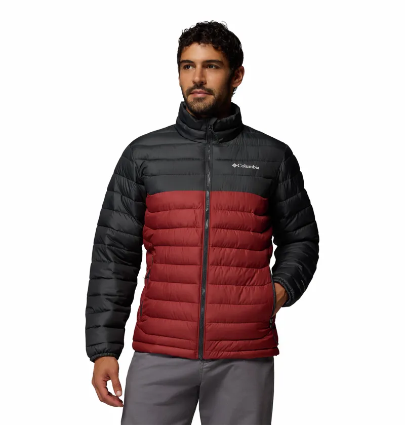 Columbia Men's Powder Lite II Insulated Jacket - Red Oxide/Shark-1