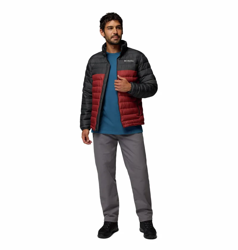 Columbia Men's Powder Lite II Insulated Jacket - Red Oxide/Shark-5