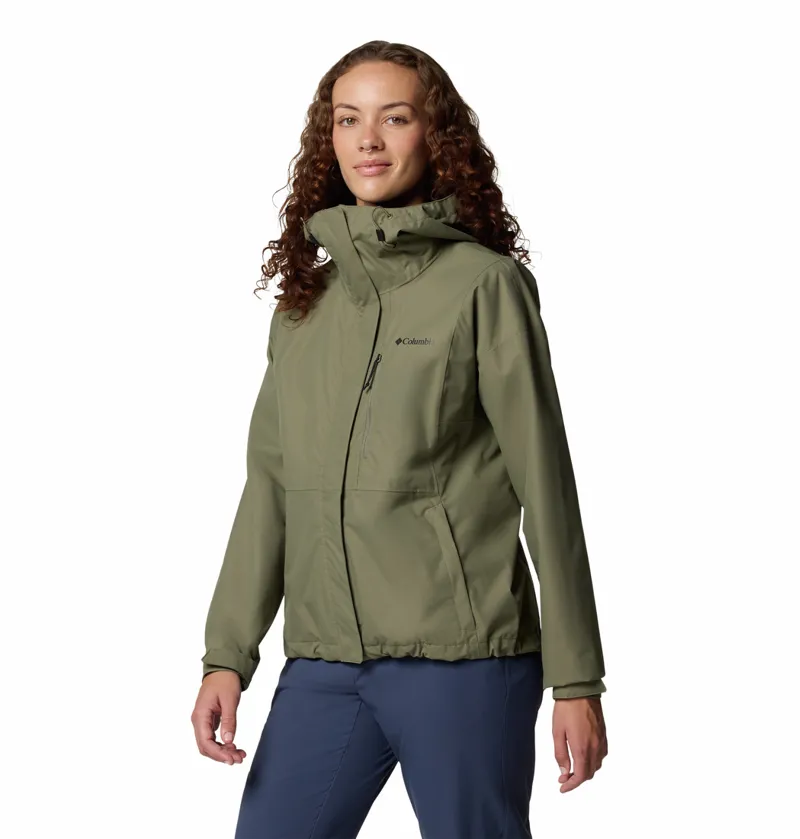 Columbia Women's Hikebound II Waterproof Jacket - Stone Green-1