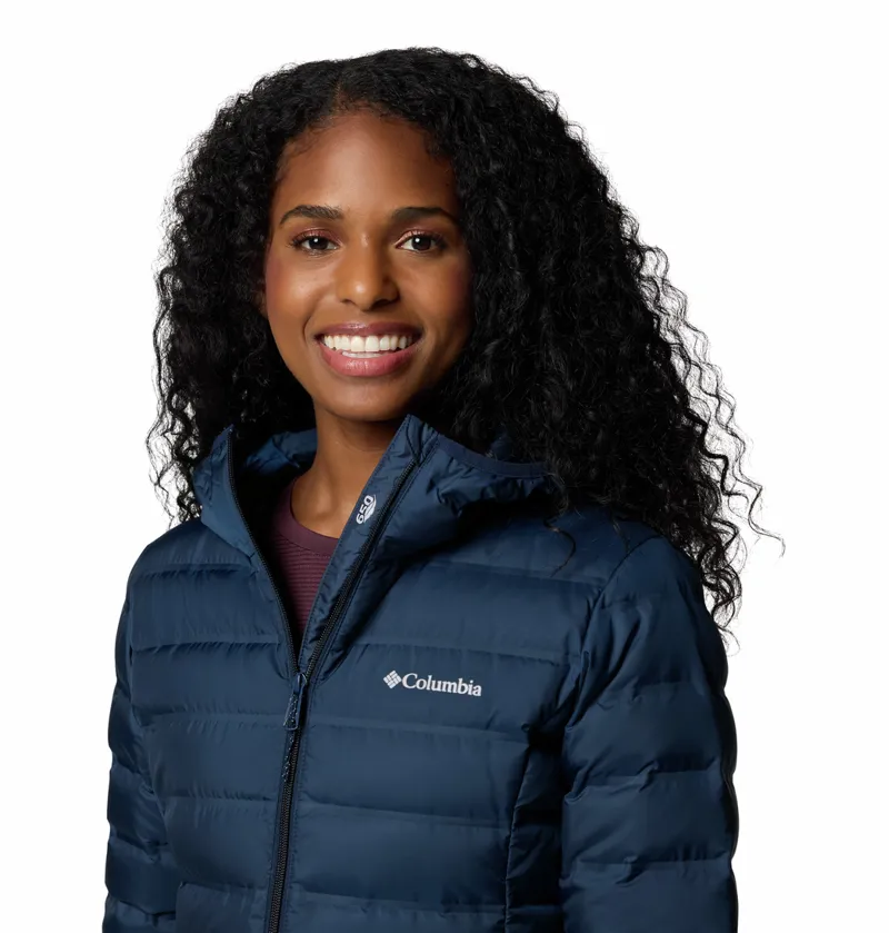 Columbia Women's Lake 22 II Long Hooded Down Jacket - Collegiate Navy-5