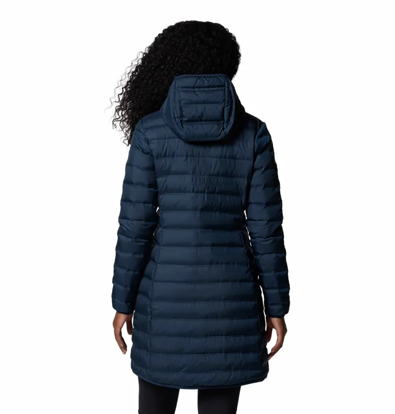 Columbia Women's Lake 22 II Long Hooded Down Jacket - Collegiate Navy-3