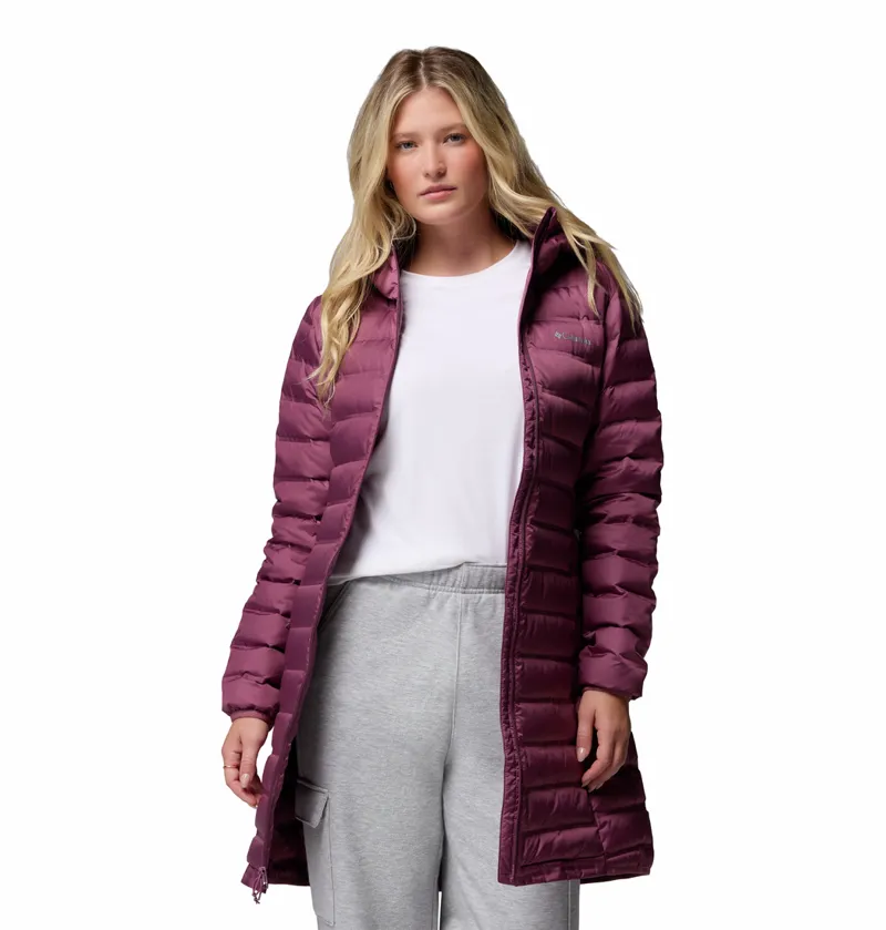 Columbia Women's Lake 22 II Long Hooded Down Jacket - Antique Mauve-2