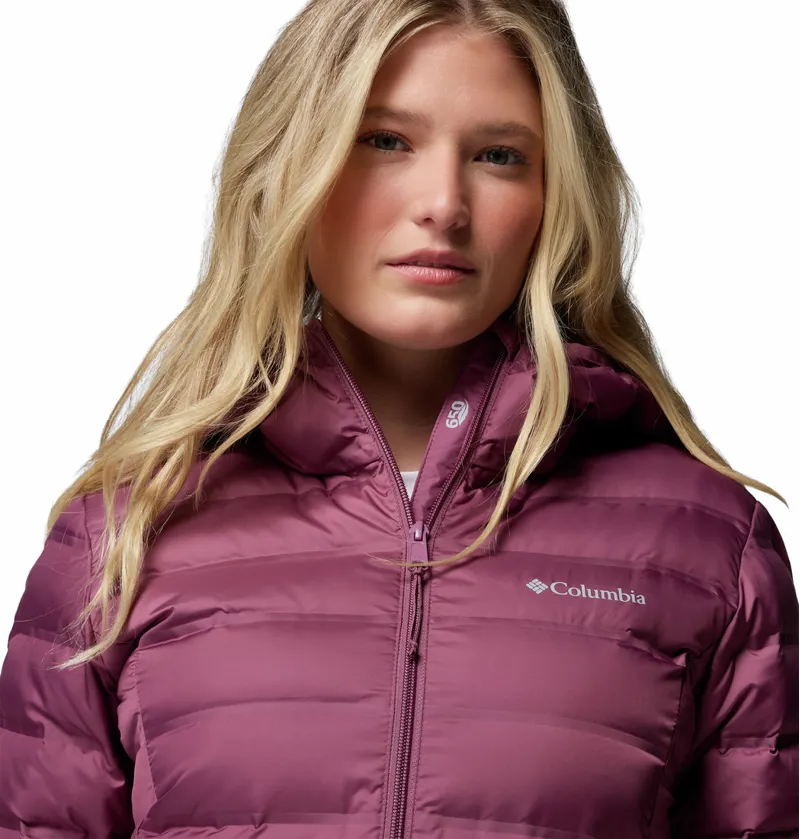 Columbia Women's Lake 22 II Long Hooded Down Jacket - Antique Mauve-6