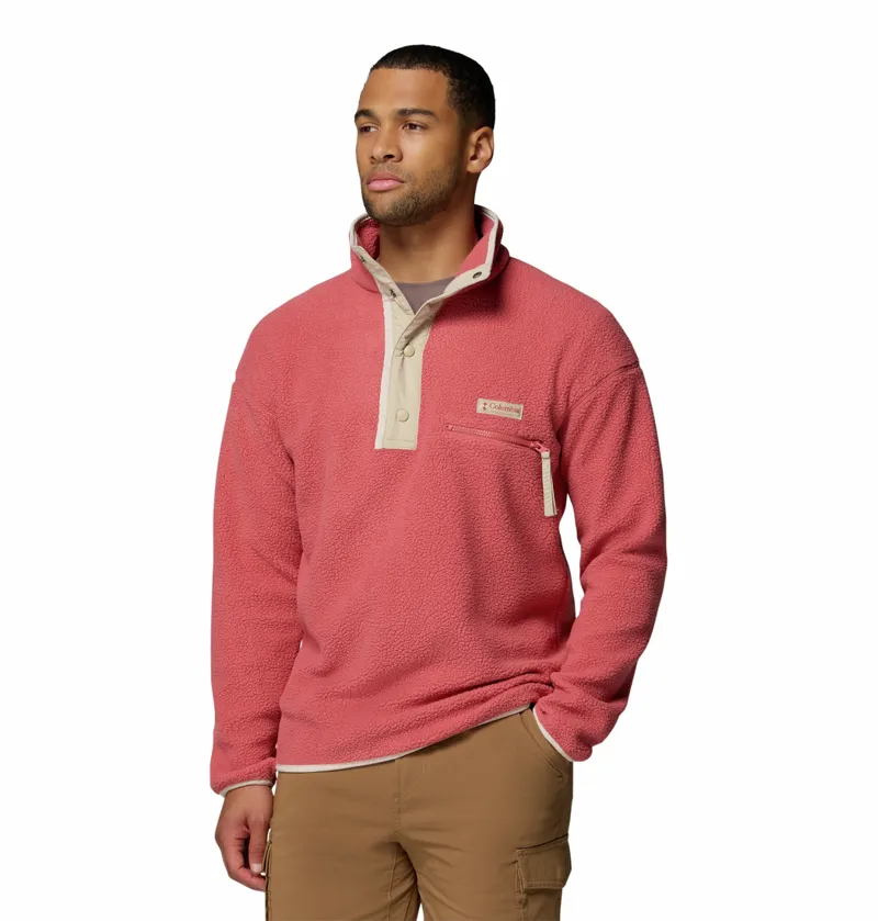Columbia Helvetia II Half Snap Fleece - Washed Red-1