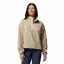 Columbia Women's Helvetia II Cropped Sherpa Half Snap Fleece - Ancient Fossil/Dark Stone/Chalk