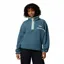 Columbia Women's Helvetia II Cropped Sherpa Half Snap Fleece - Everblue/Crushed Blue/Citron Haze
