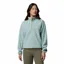Columbia Women's Helvetia II Cropped Sherpa Half Snap Fleece - Crushed Blue/Safari/Marine Light