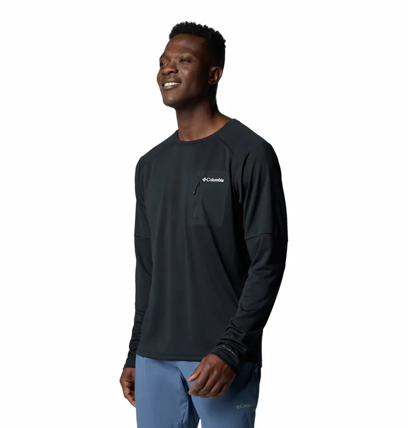 Columbia Men's Tech Knit Long Sleeve Crew - Black-1