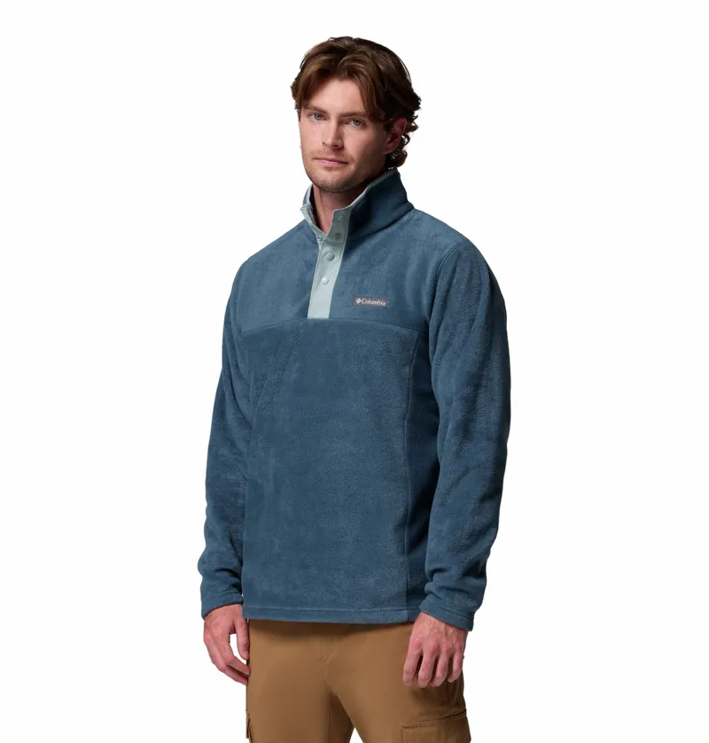 Columbia Men's Steens Mountain II Half Snap Fleece - Everblue/Crushed Blue