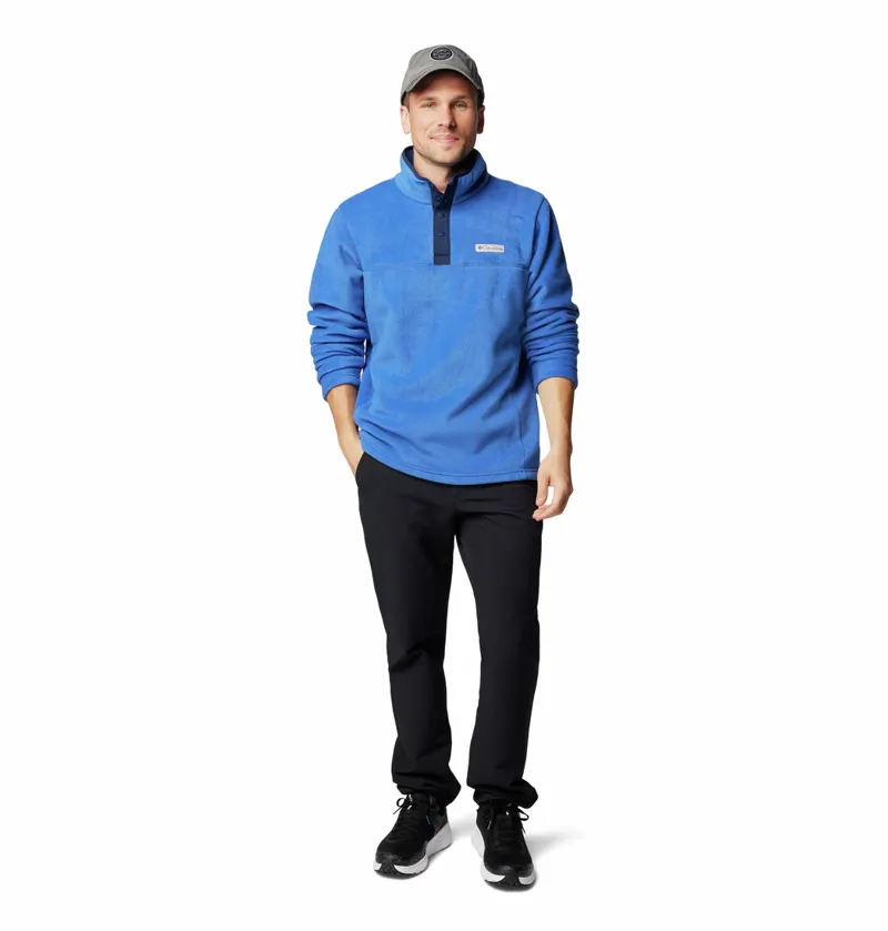 Columbia Men's Steens Mountain II Half Snap Fleece - Mountain Blue/Collegiate Navy-4