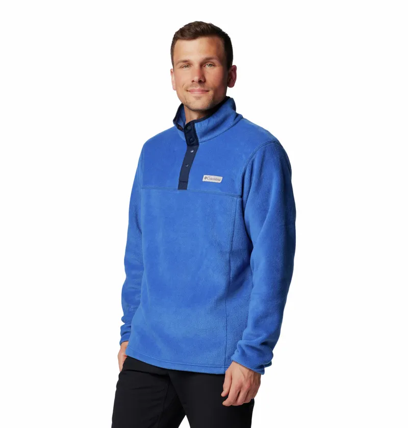 Columbia Men's Steens Mountain II Half Snap Fleece - Mountain Blue/Collegiate Navy