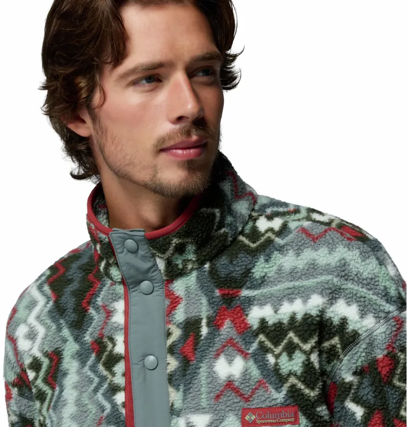 Columbia Helvetia II Printed Half Snap Fleece - Sedona Sage Geomix-4