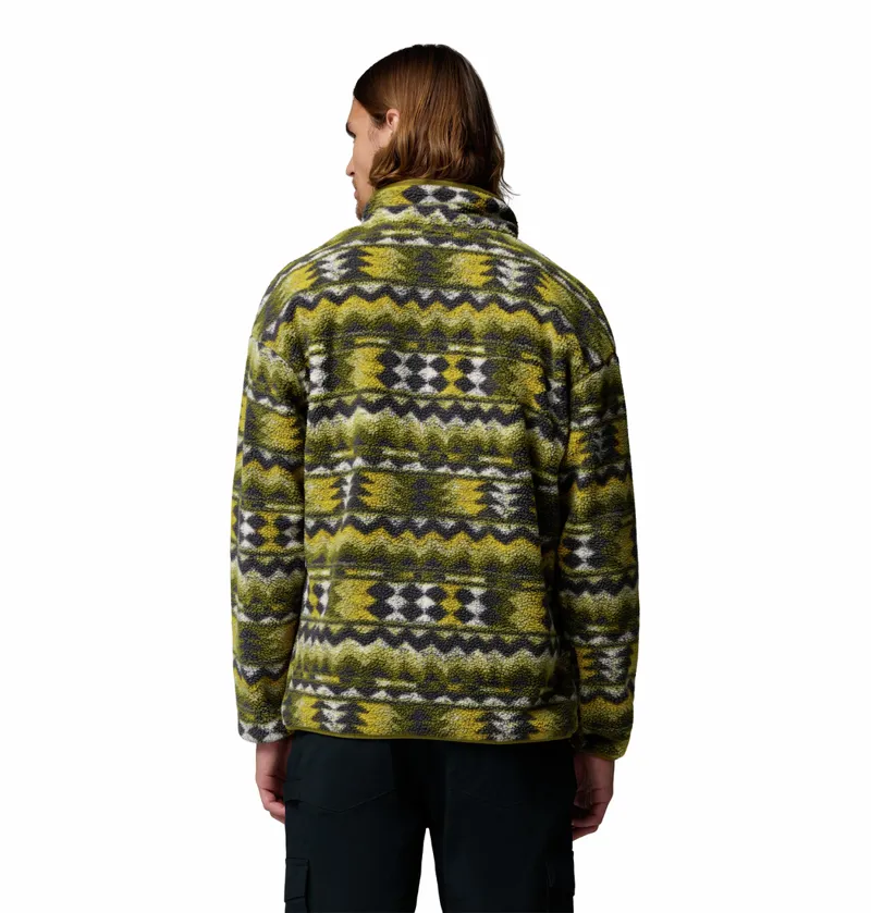 Columbia Helvetia II Printed Half Snap Fleece - Mossy Green/Retrotree-2
