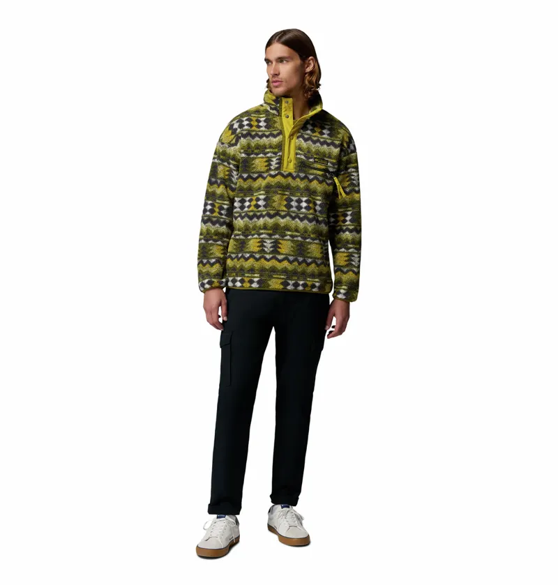 Columbia Helvetia II Printed Half Snap Fleece - Mossy Green/Retrotree-3