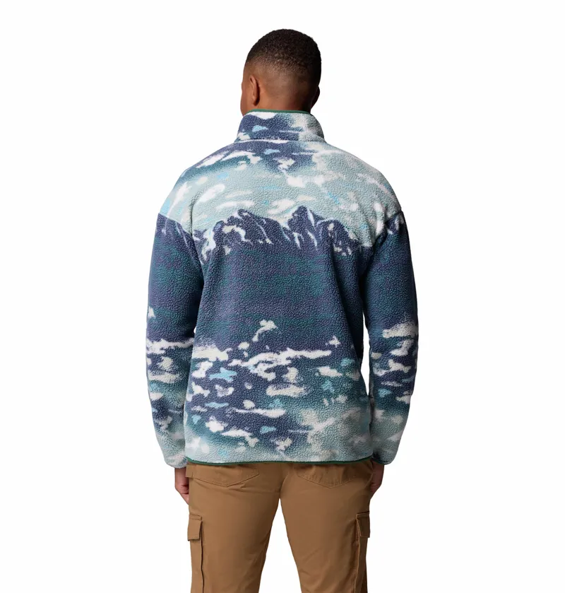 Columbia Helvetia II Printed Half Snap Fleece - Crushed Blue Sisters-2