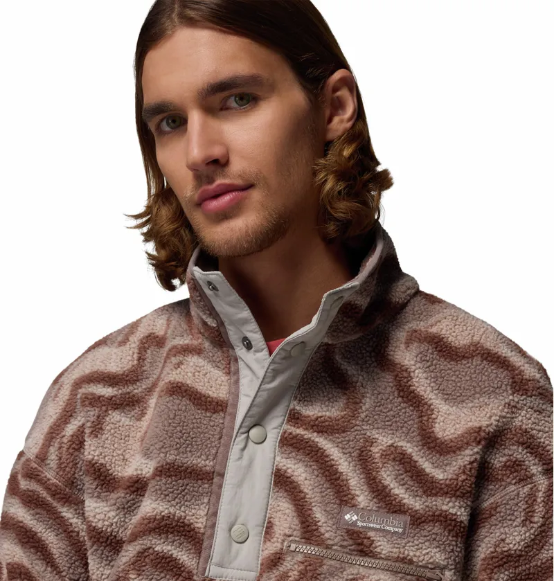 Columbia Helvetia II Printed Half Snap Fleece - Iron/Topoglitch-4