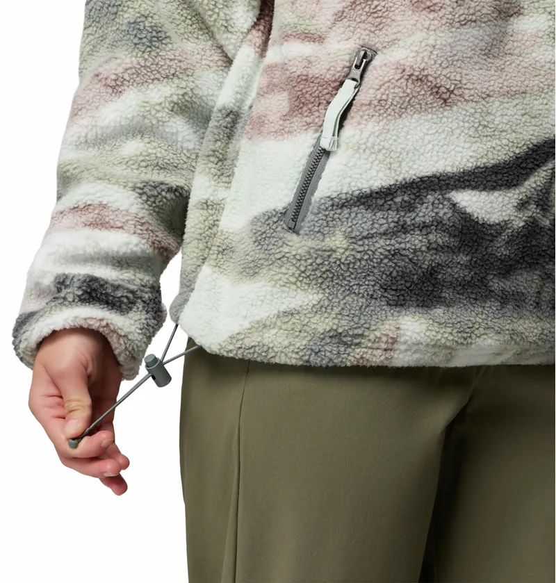 Columbia Women's Helvetia II Sherpa Fleece Printed Hoodie - Sedona Sage/Summits-4