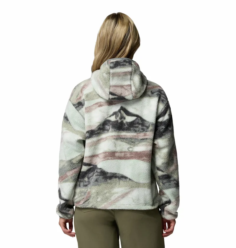 Columbia Women's Helvetia II Sherpa Fleece Printed Hoodie - Sedona Sage/Summits-2