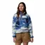 Columbia Women's Helvetia II Cropped Sherpa Half Snap Printed Fleece - Nocturnal/Dreaming
