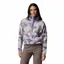 Columbia Women's Helvetia II Cropped Sherpa Half Snap Printed Fleece - Lavender Pearl/Sunscape