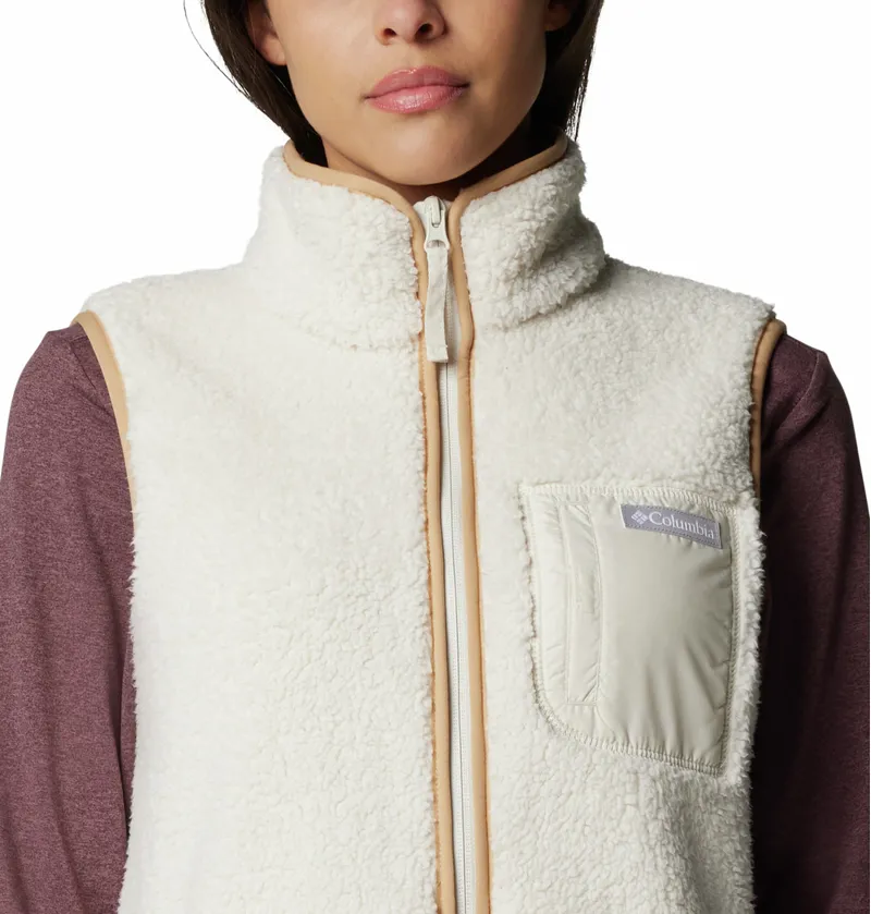 Columbia Women's West Bend II Sherpa Fleece Gilet - Chalk-5