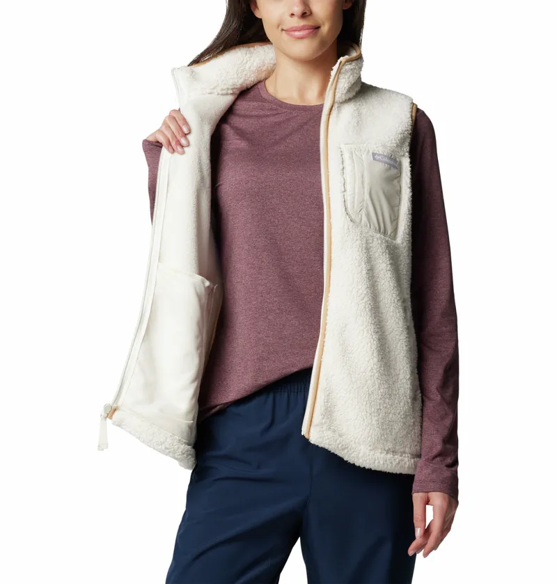 Columbia Women's West Bend II Sherpa Fleece Gilet - Chalk-1