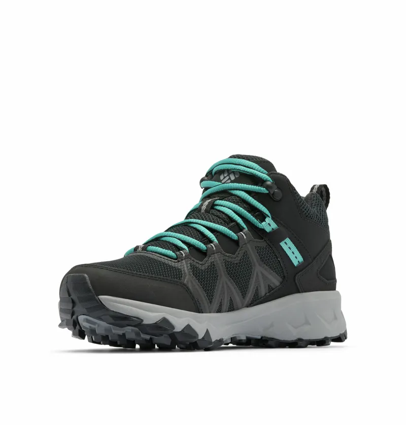 Columbia Women's PeakFreak II Mid Outdry Waterproof Boot - Black/Teal-3