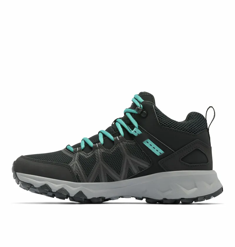 Columbia Women's PeakFreak II Mid Outdry Waterproof Boot - Black/Teal-2