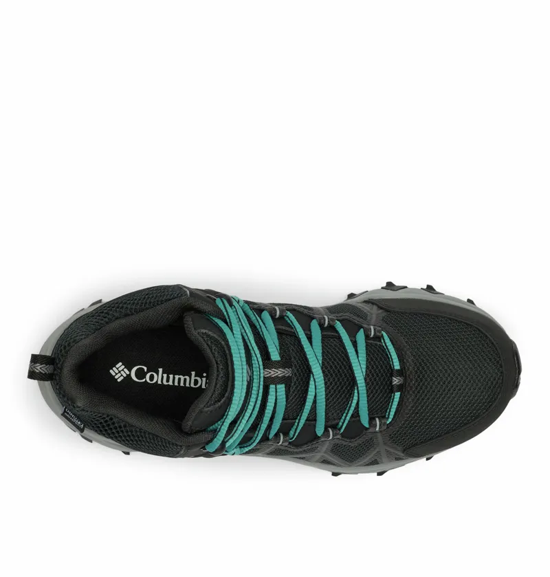 Columbia Women's PeakFreak II Mid Outdry Waterproof Boot - Black/Teal-7