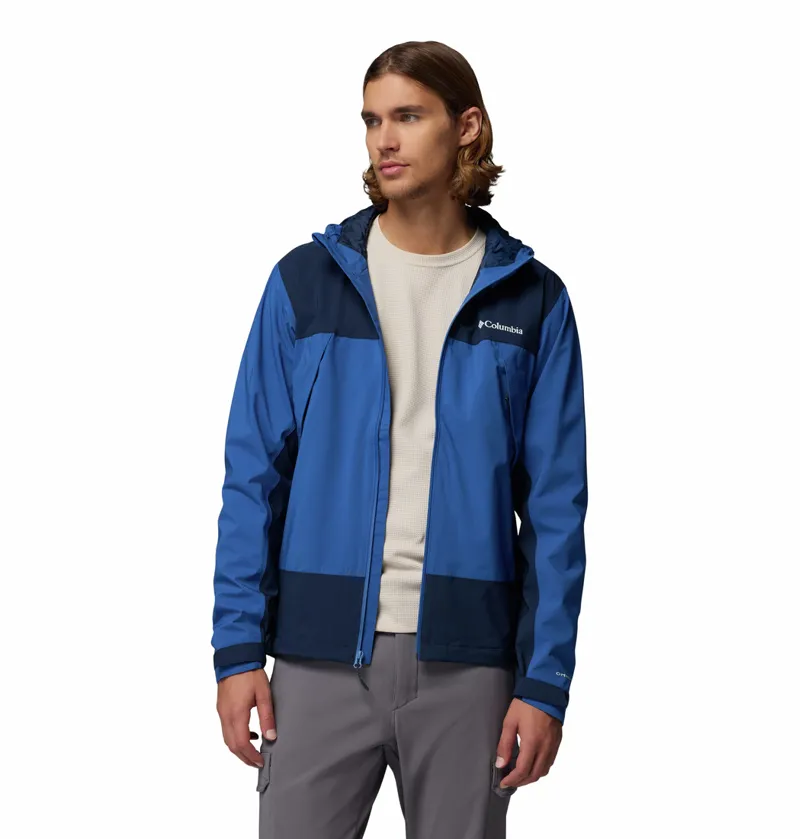 Columbia Men's Boulder Falls Waterproof Jacket - Mountain Blue/Collegiate Navy-5