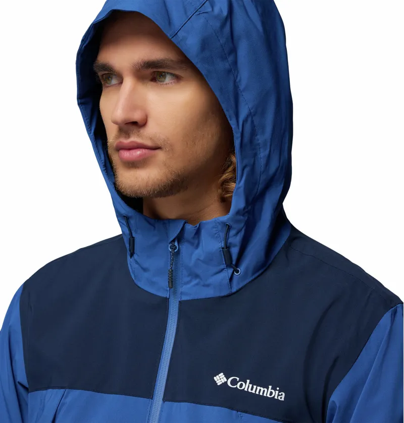 Columbia Men's Boulder Falls Waterproof Jacket - Mountain Blue/Collegiate Navy-3