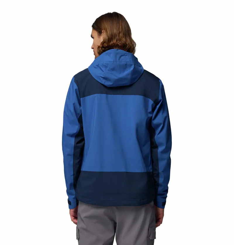 Columbia Men's Boulder Falls Waterproof Jacket - Mountain Blue/Collegiate Navy-2