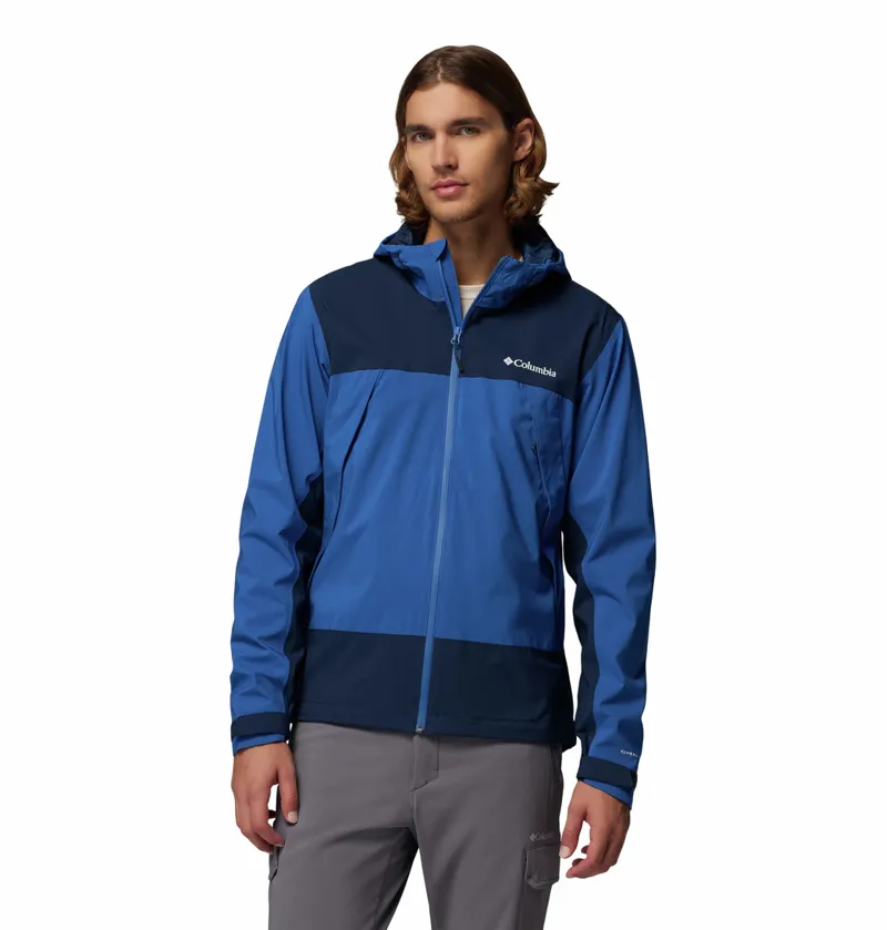 Columbia Men's Boulder Falls Waterproof Jacket - Mountain Blue/Collegiate Navy