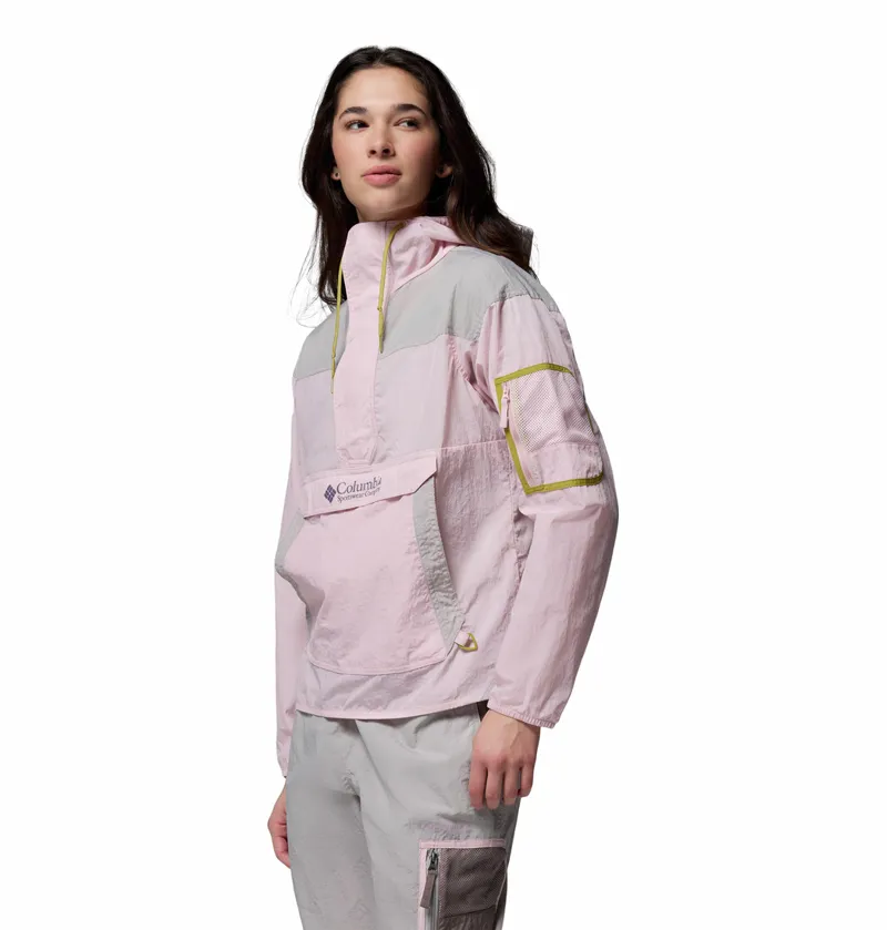 Columbia Women's Challenger II Windbreaker - Pink Agate/Flint Grey-1