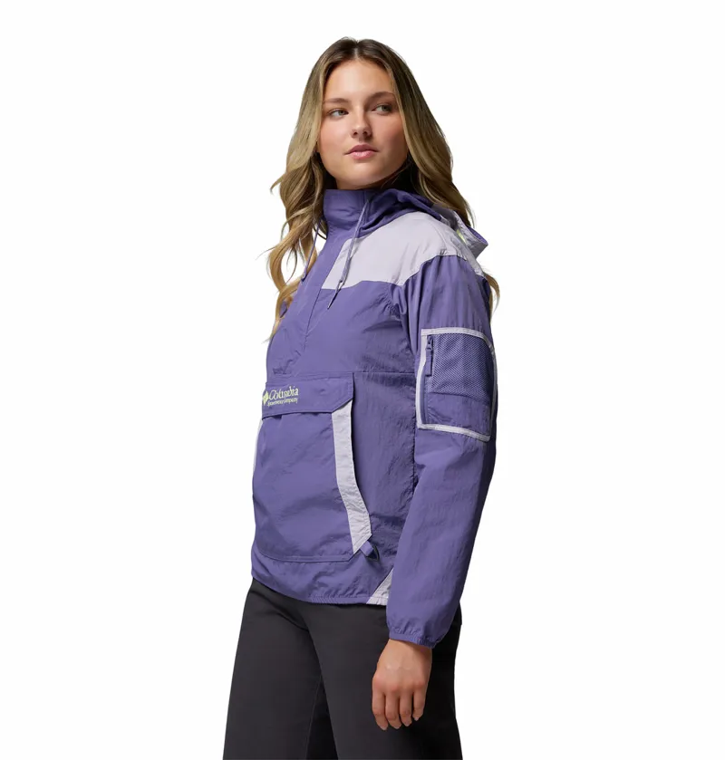 Columbia Women's Challenger II Windbreaker - Stormwatch/Lavender Pearl-1
