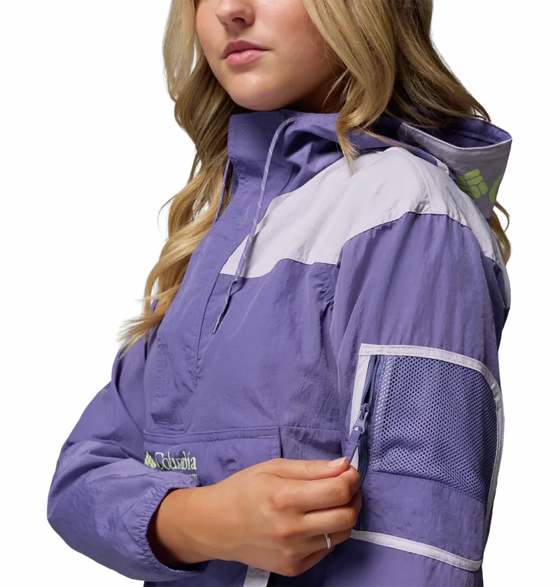 Columbia Women's Challenger II Windbreaker - Stormwatch/Lavender Pearl-3