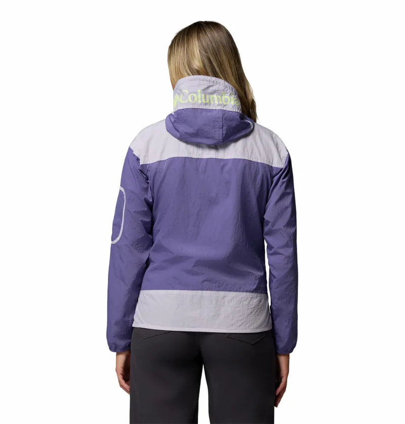 Columbia Women's Challenger II Windbreaker - Stormwatch/Lavender Pearl-2
