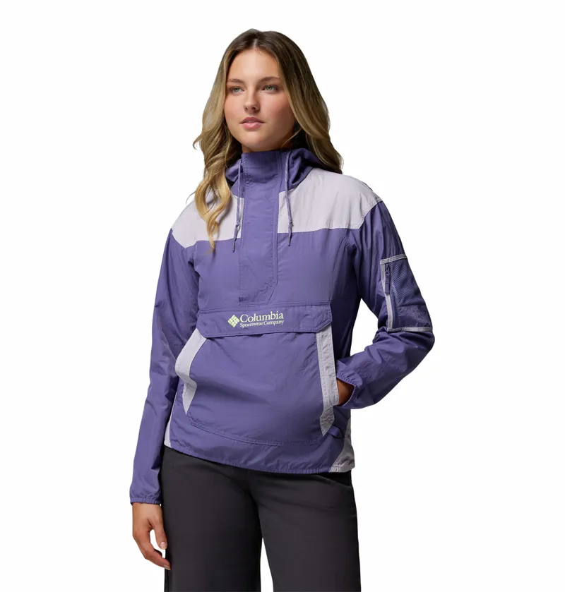 Columbia Women's Challenger II Windbreaker - Stormwatch/Lavender Pearl