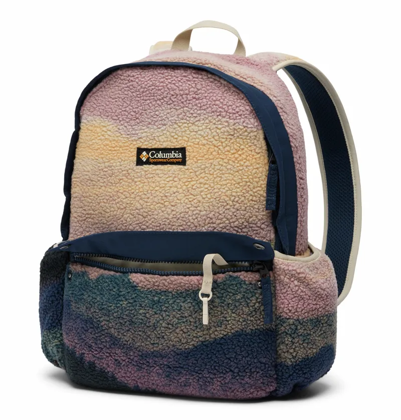 Columbia Helvetia ll 14L Sherpa Print Fleece Backpack - Collegiate Navy Dolomites-3