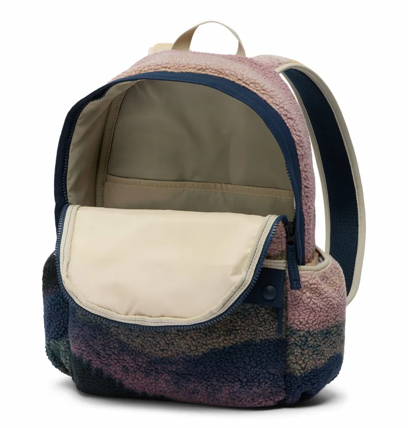 Columbia Helvetia ll 14L Sherpa Print Fleece Backpack - Collegiate Navy Dolomites-2