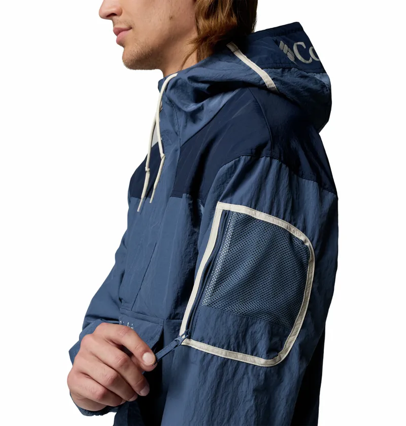 Columbia Men's Challenger Windbreaker Anorak - Dark Mountain/Collegiate Navy-7